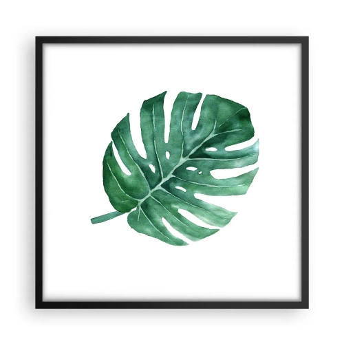Plagát v čiernom ráme - Zelený koncept - 50x50 cm