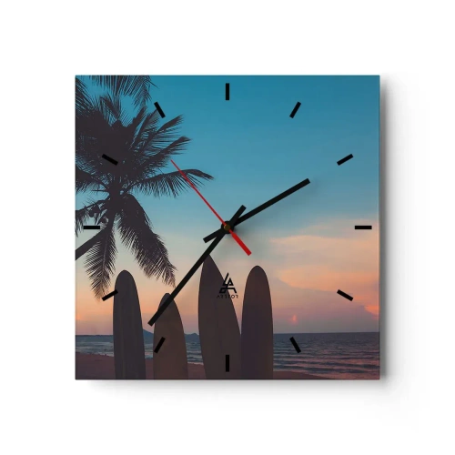 Nástenné hodiny - Zajtra bude tiež zábava - 30x30 cm