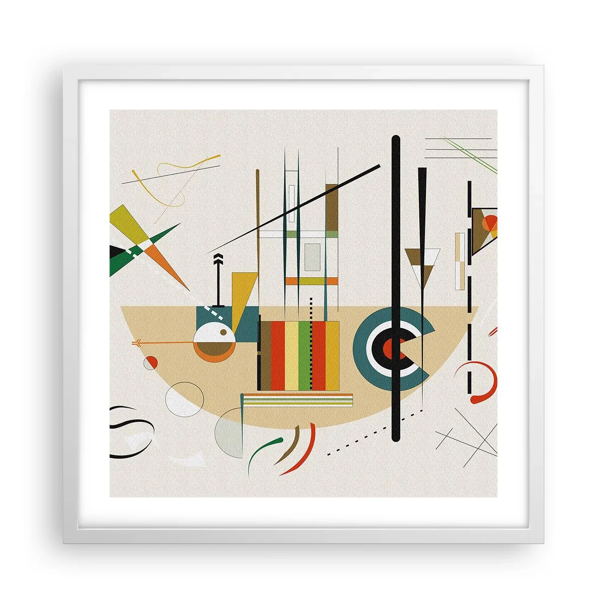 Plagát v bielom ráme - A svet sa smeje - 50x50 cm