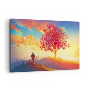 Obraz na plátne - Pútnik pri cieli - 120x80 cm