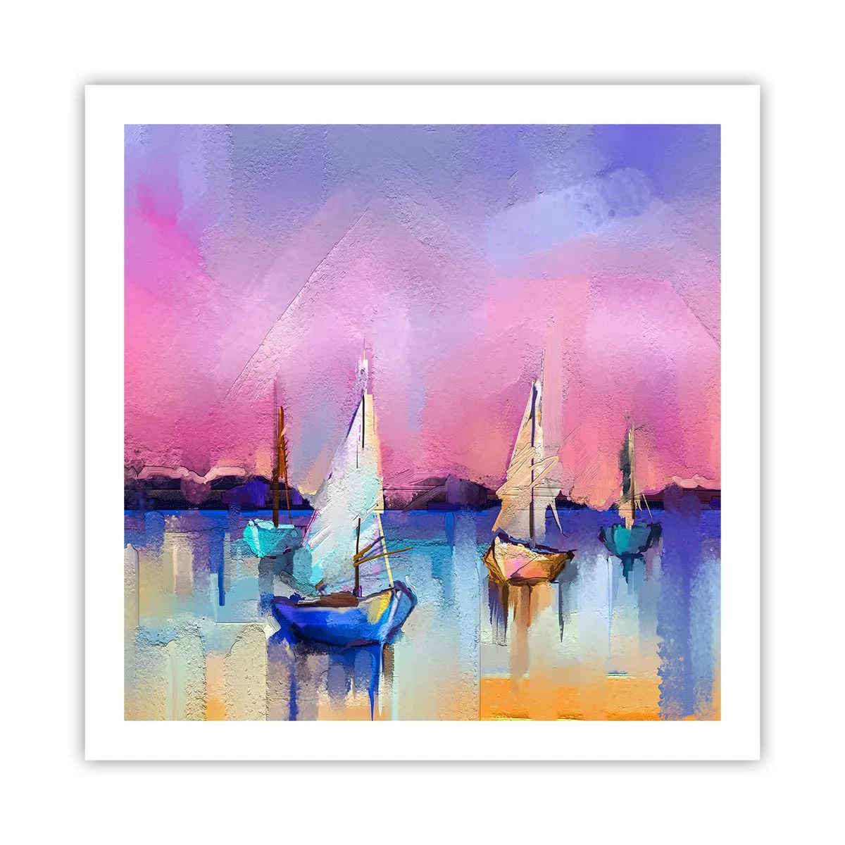 Plagát - Smer: široká voda - 60x60 cm