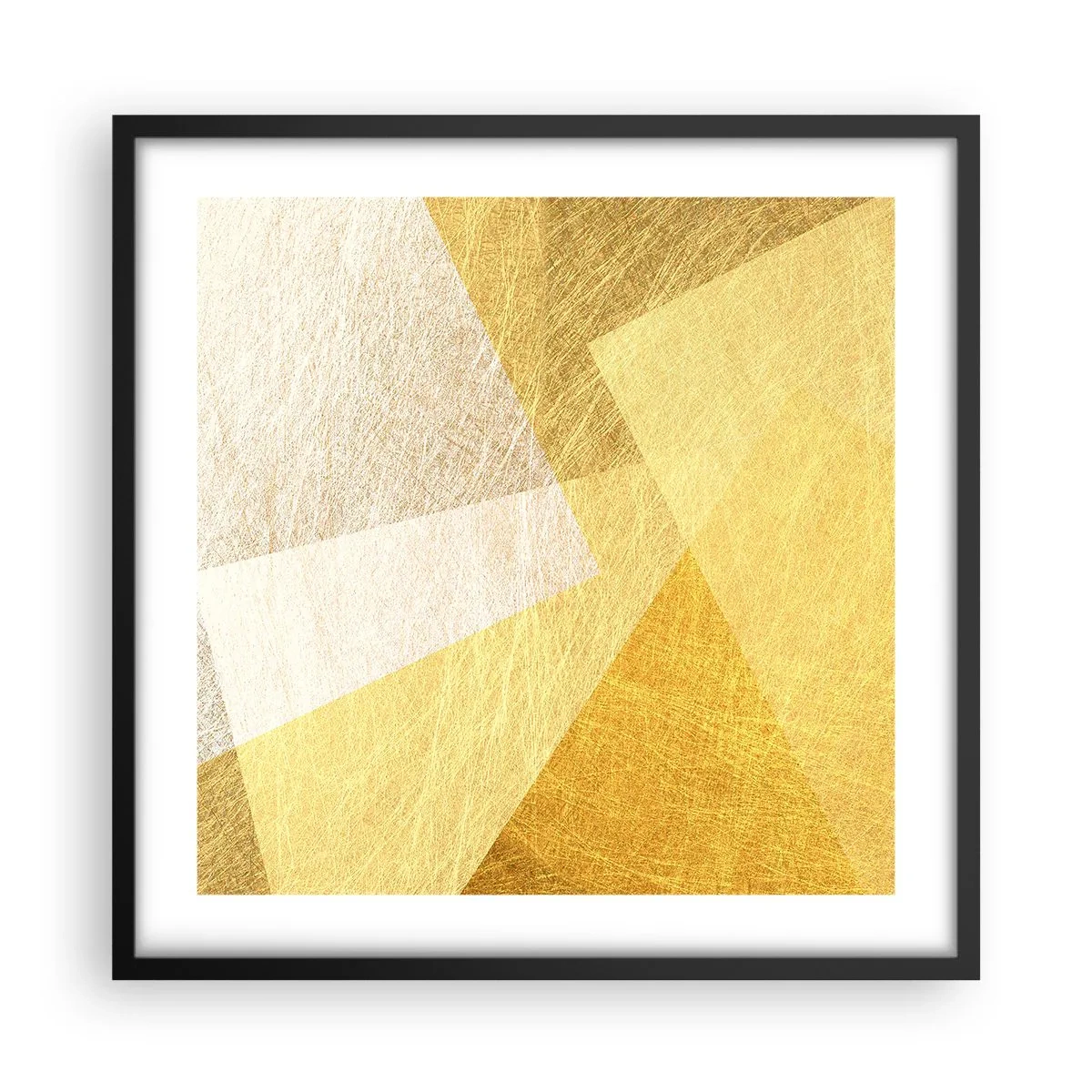Plagát v čiernom ráme - Počasie geometrie - 50x50 cm