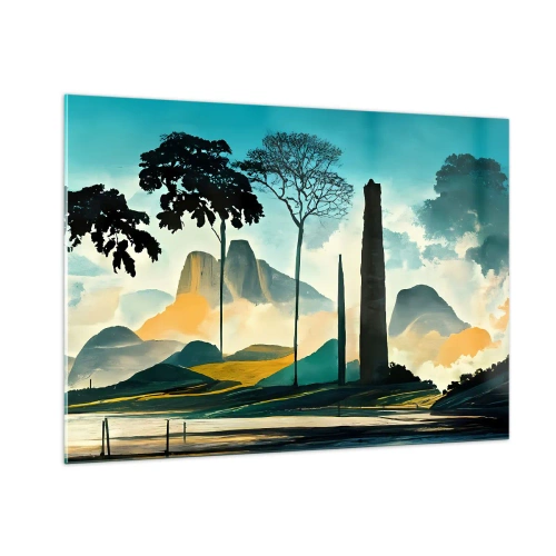 Obraz na skle - Vyššie a vyššie - 100x70 cm