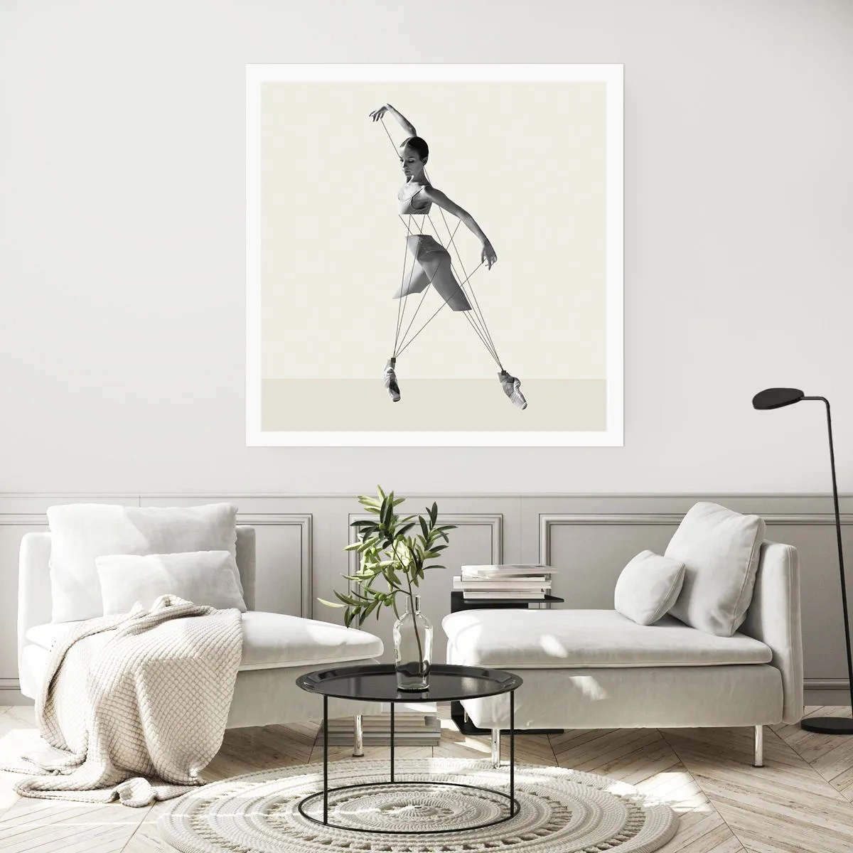 Plagát - V divadle sveta - 60x60 cm