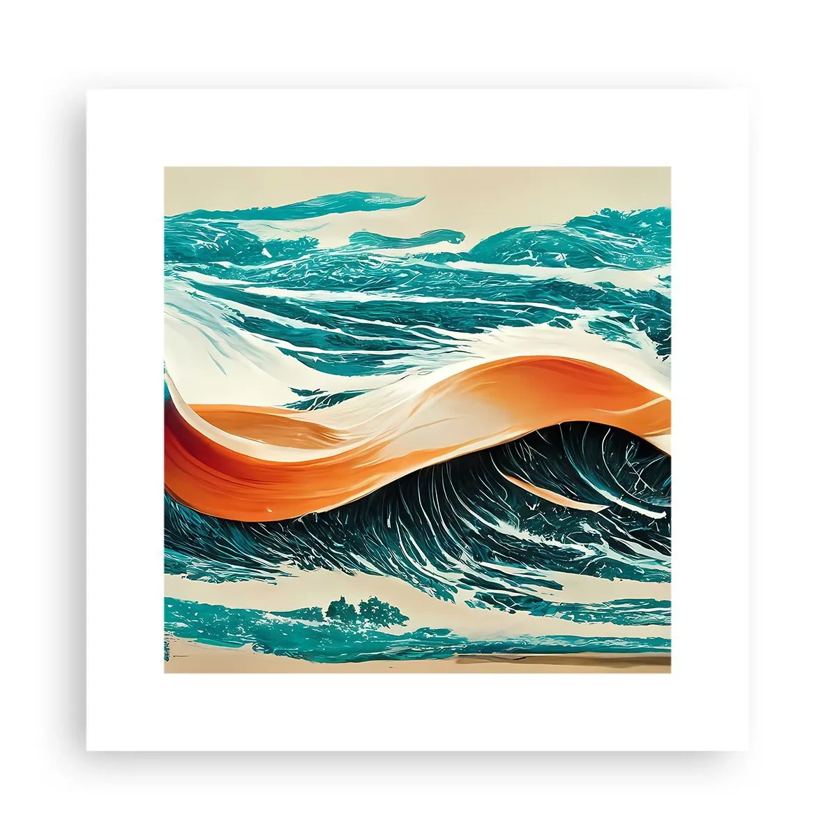 Plagát - Surferov sen - 30x30 cm
