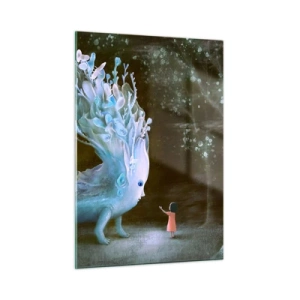 Obraz na skle - Fantastické stretnutie - 50x70 cm