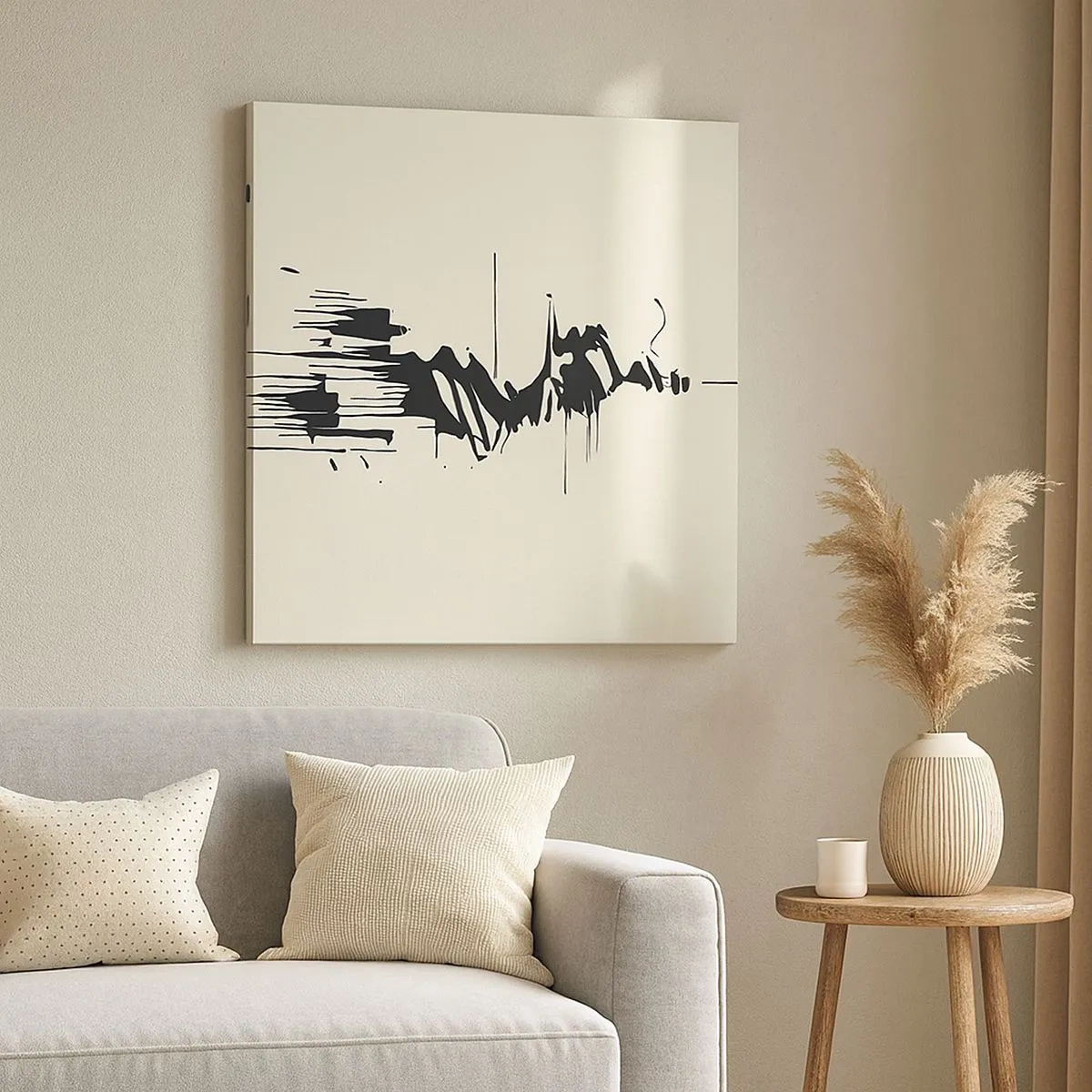 Obraz na plátne - Rýchla abstrakcia - 30x30 cm