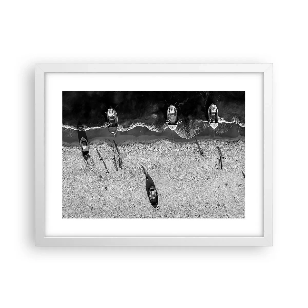 Plagát v bielom ráme - Ešte na brehu… - 40x30 cm