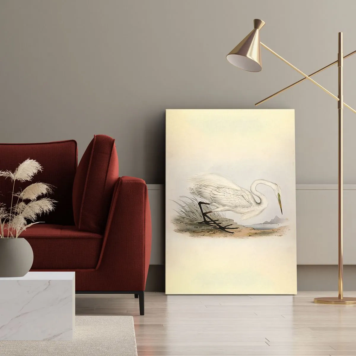 Obraz na plátne - Pani rákosín - 45x80 cm