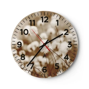 Nástenné hodiny - Chlpatý lán - 30x30 cm