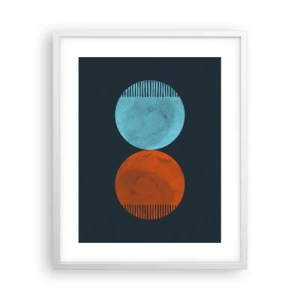 Plagát v bielom ráme - Iba geometria? - 40x50 cm