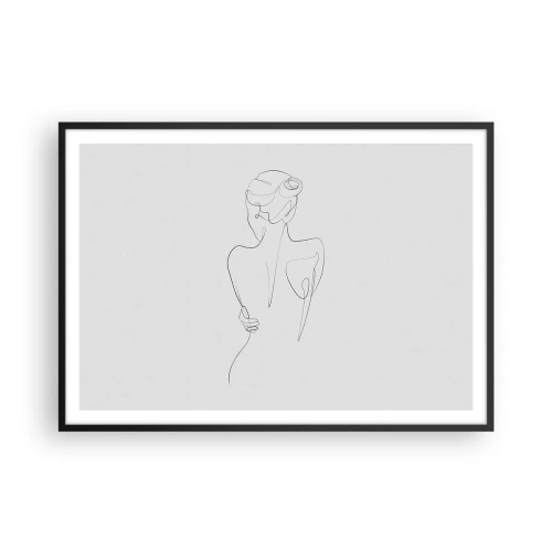 Plagát v čiernom ráme - Hudba tela - 100x70 cm