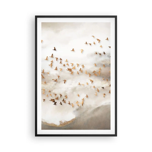 Plagát v čiernom ráme - Už je čas... - 61x91 cm