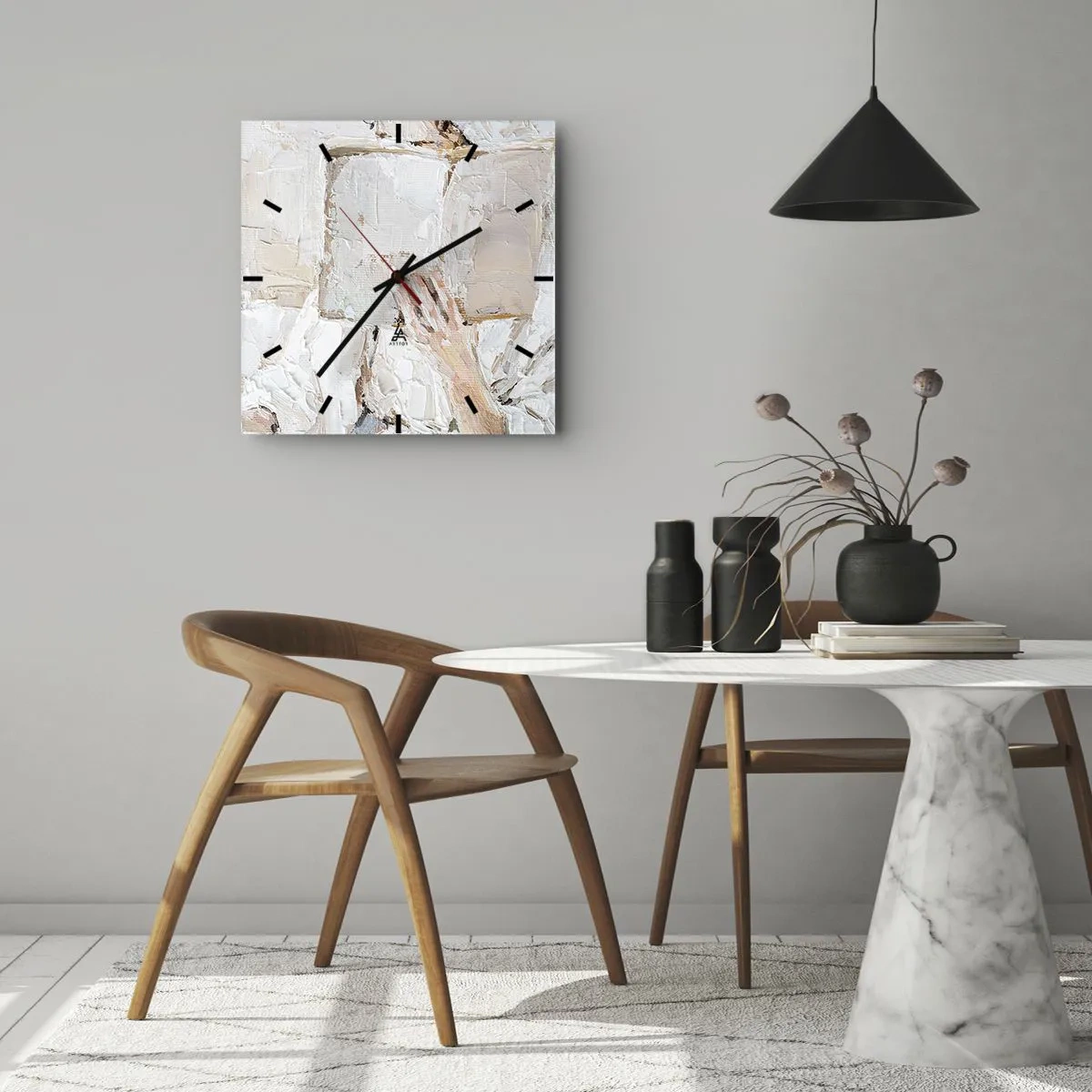 Nástenné hodiny - V inom svete - 40x40 cm