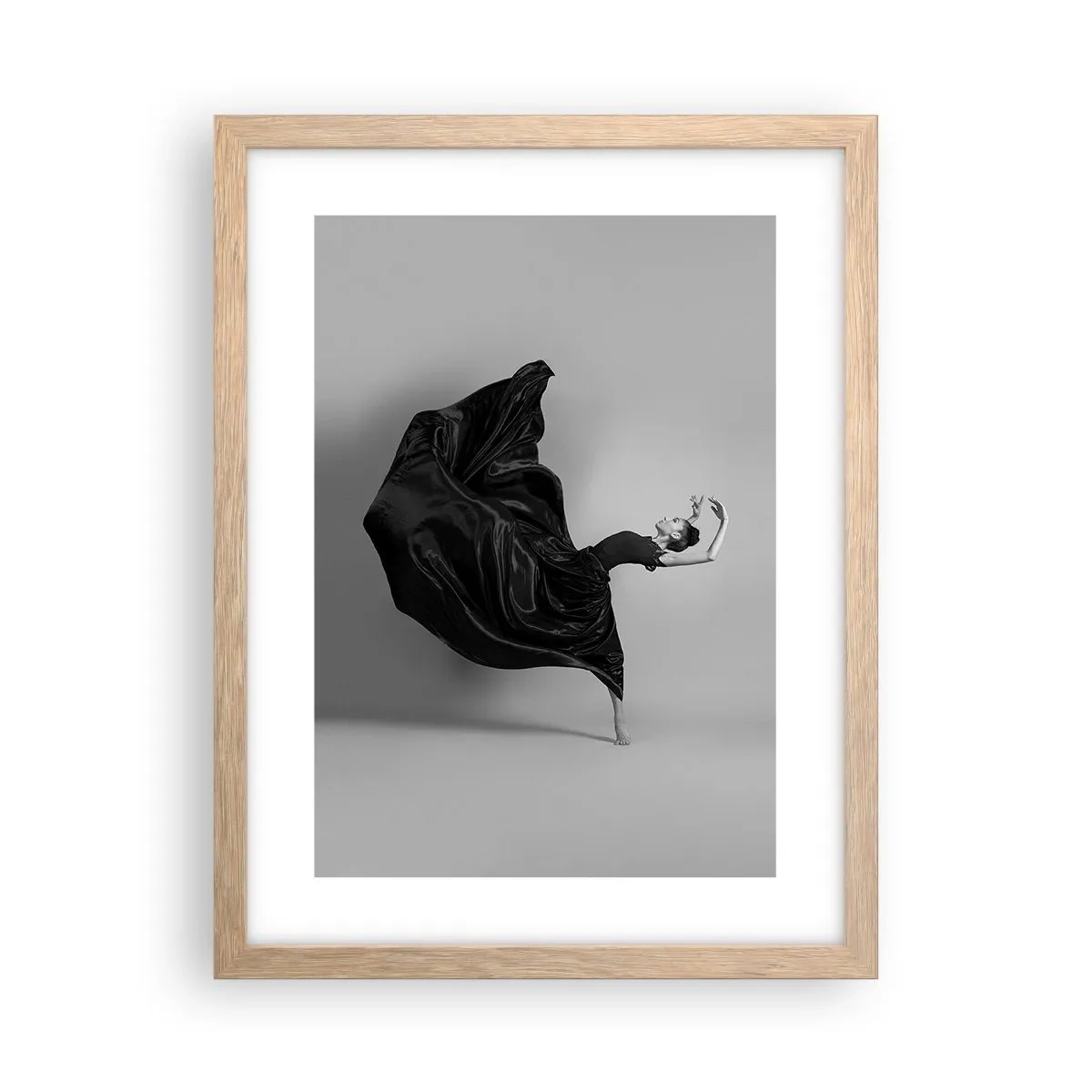 Plagát v ráme zo svetlého duba - Okrídlený hudbou - 30x40 cm