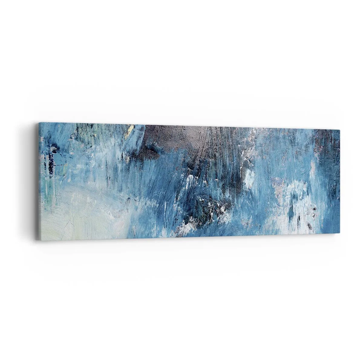 Obraz na plátne - Rapsódia v modrom - 90x30 cm