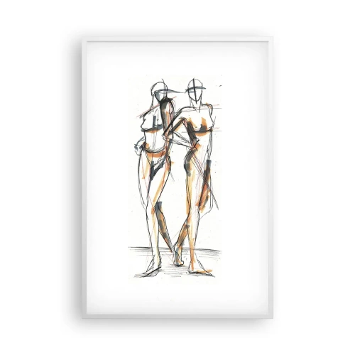 Plagát v bielom ráme - Štúdia šarmu - 61x91 cm