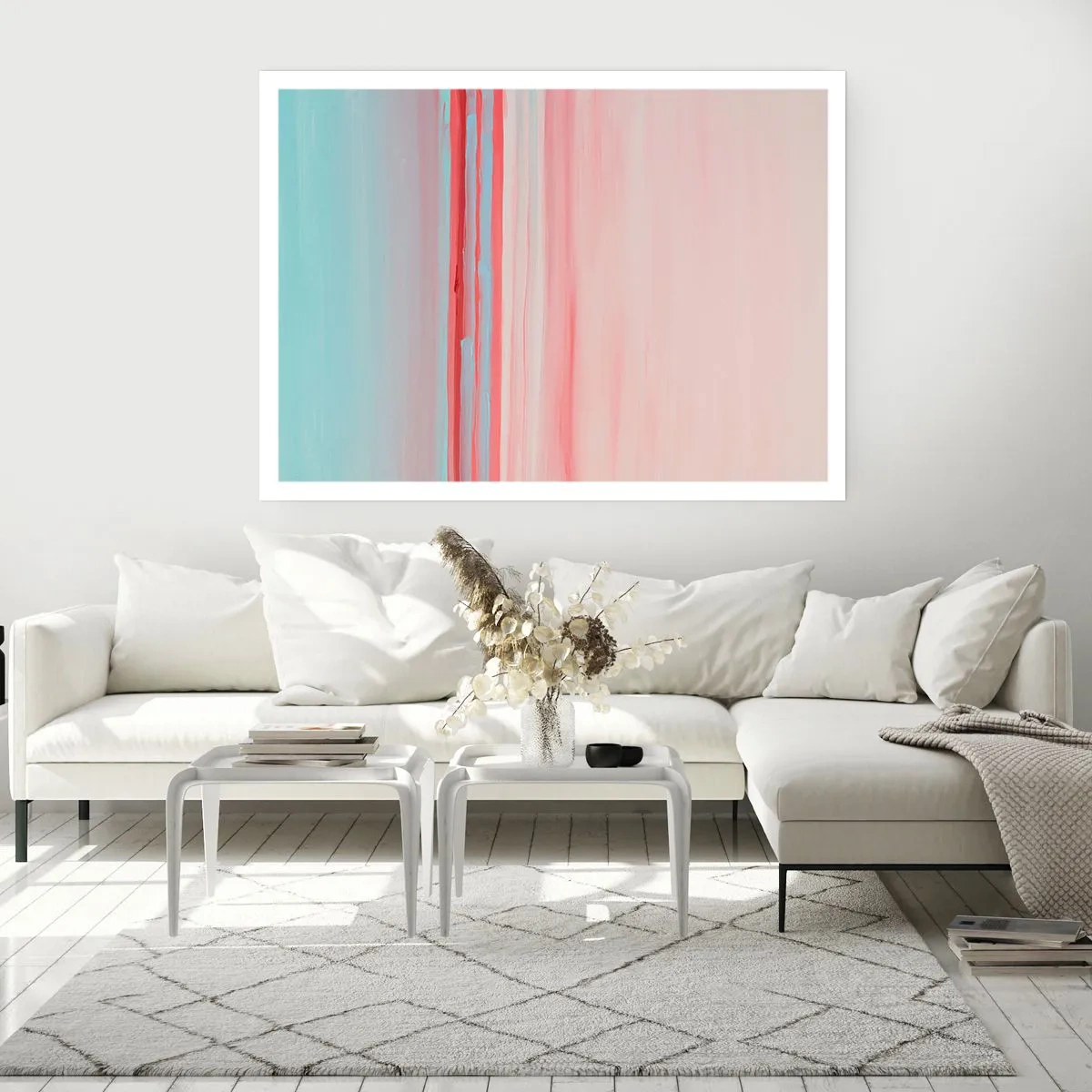 Plagát - Abstrakcia za úsvitu - 70x50 cm