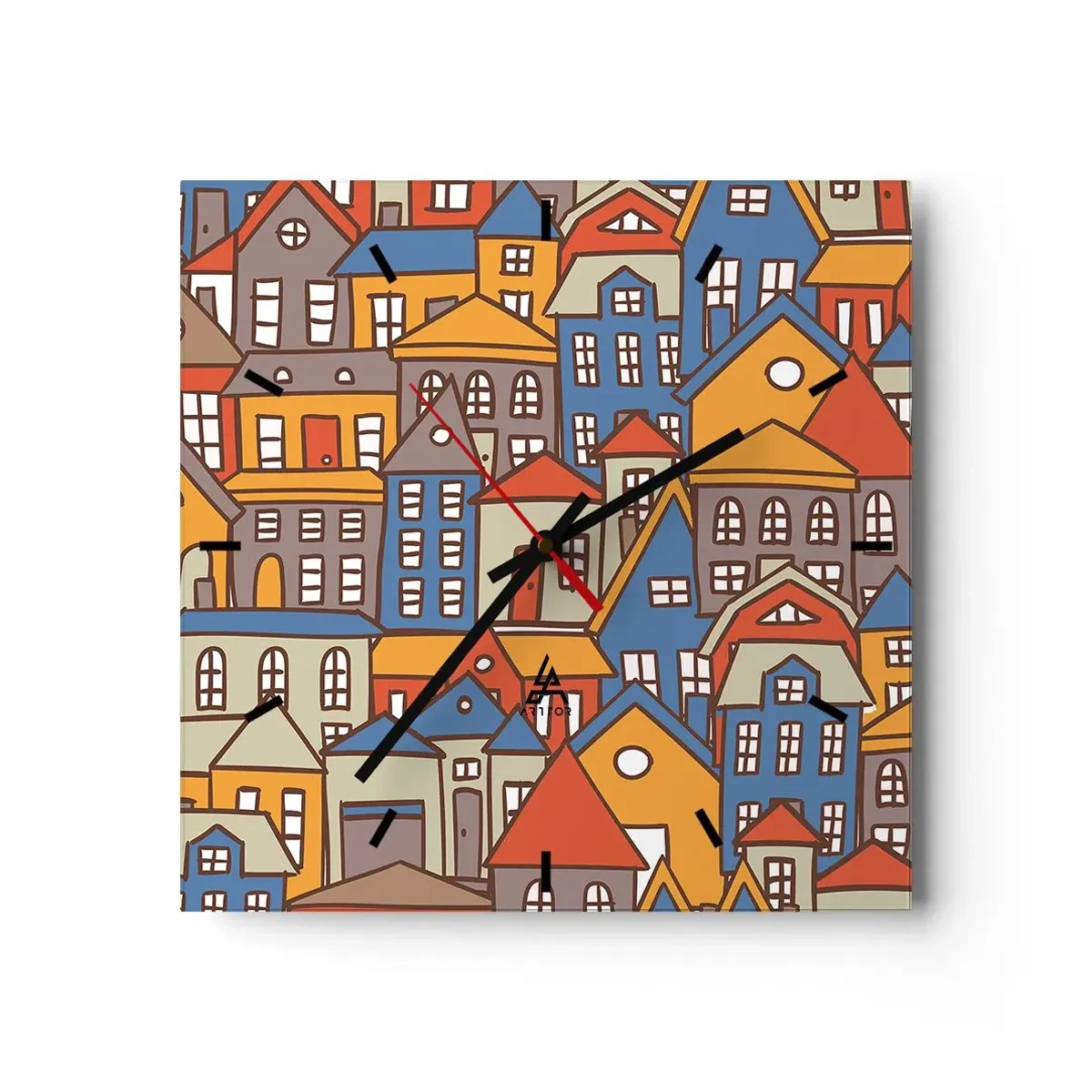 Nástenné hodiny - Za domom dom - 30x30 cm