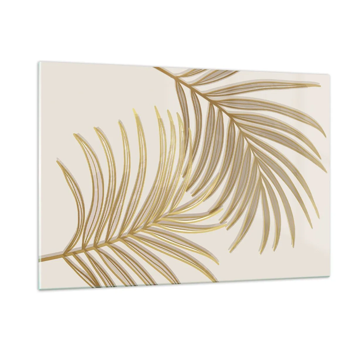 Obraz na skle - Zlatá palma! - 120x80 cm
