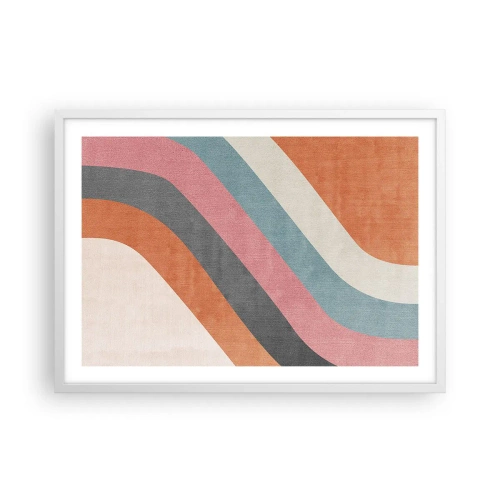 Plagát v bielom ráme - Diagonálna kompozícia – pohyb - 70x50 cm