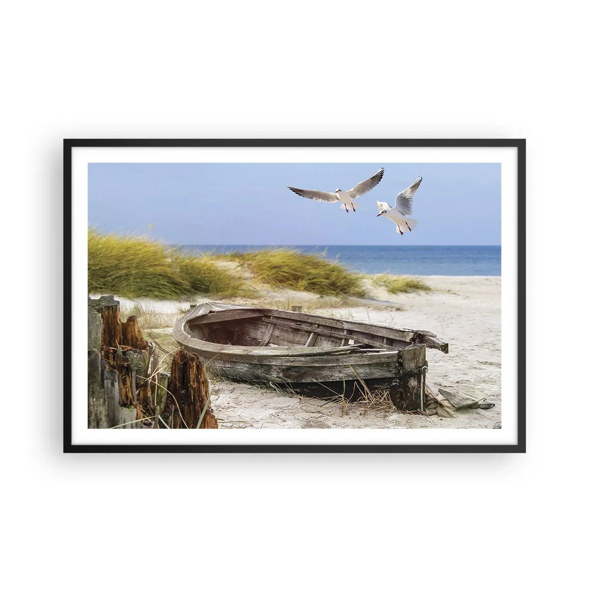 Plagát v čiernom ráme - Vetrom ožiarené - 91x61 cm