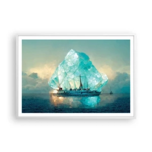Plagát v bielom ráme - Arktický briliant - 100x70 cm