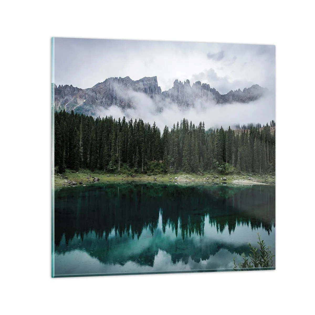 Obraz na skle - Ticho, ticho, neprebuďme spiacu vodu…. - 40x40 cm