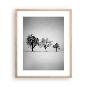 Plagát v ráme zo svetlého duba - O čom sníva? - 40x50 cm