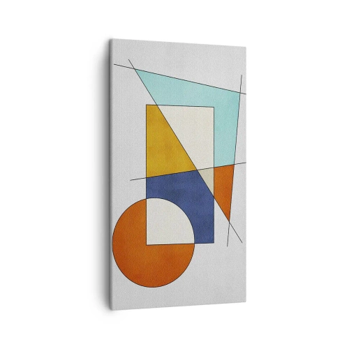 Obraz na plátne - Abstrakcia: modernistická zábava - 45x80 cm