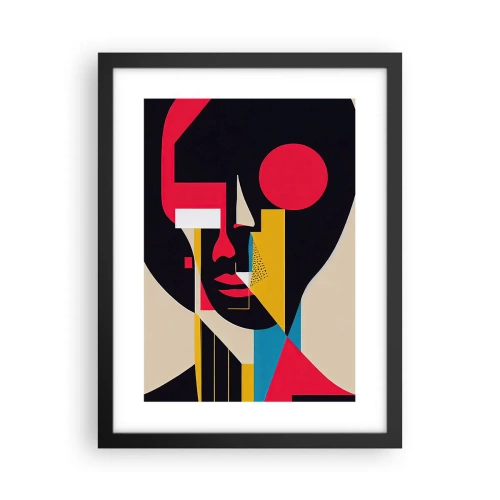 Plagát v čiernom ráme - Jej vnútorný svet - 30x40 cm