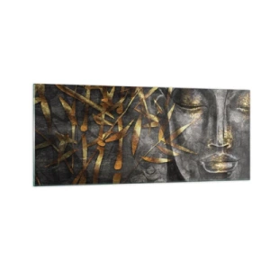 Obraz na skle - Pocíťte pokoj - 100x40 cm