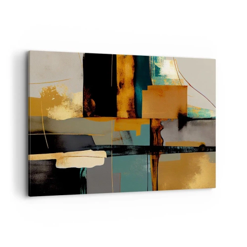 Obraz na plátne - Abstrakcia – svetlo a tieň - 120x80 cm