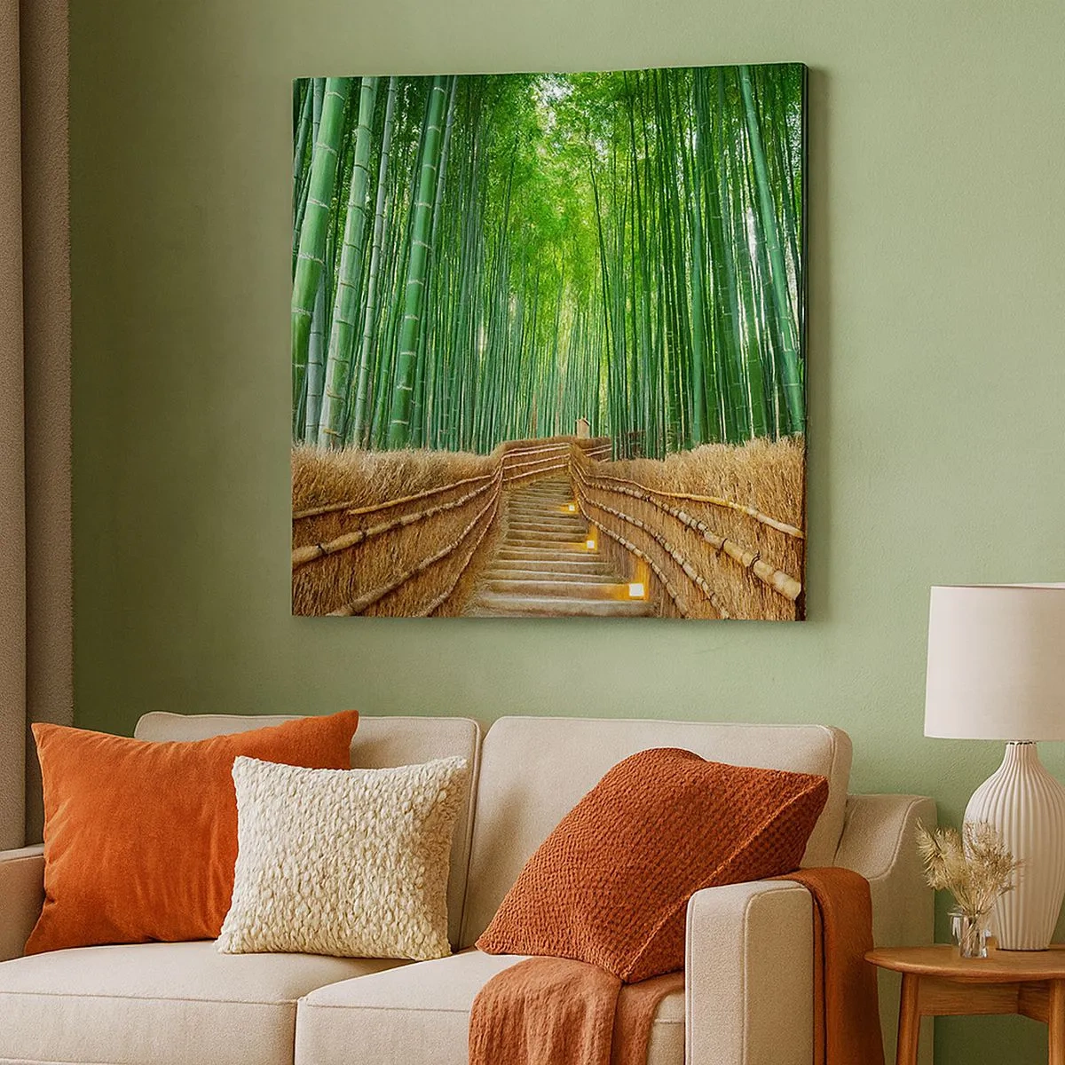 Obraz na plátne - Esencia ázijskej prírody - 30x30 cm