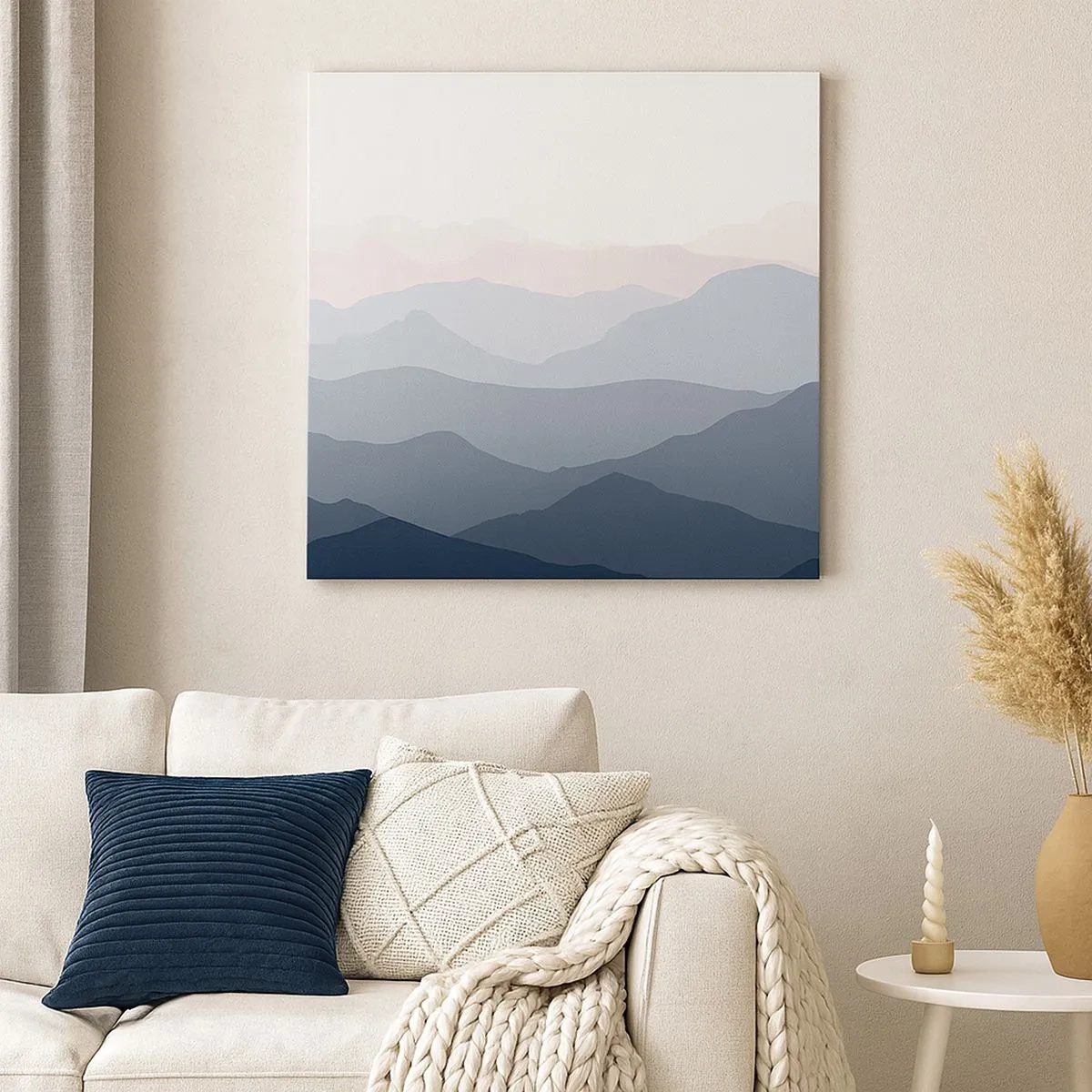 Obraz na plátne - Vlny hôr - 30x30 cm