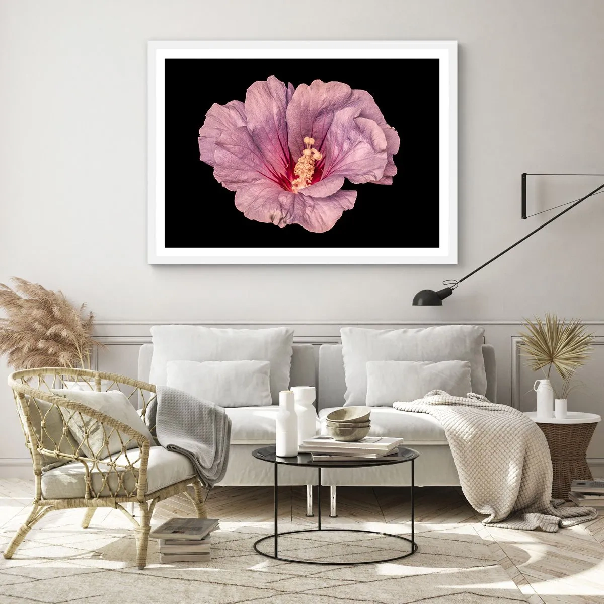 Plagát v bielom ráme - Priamo do srdca - 100x70 cm