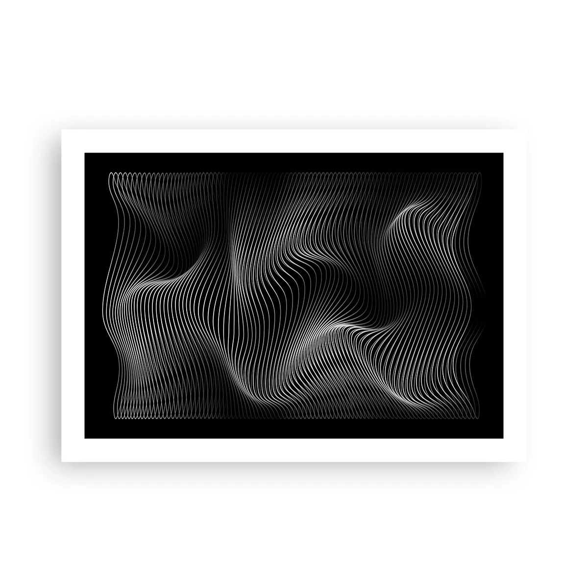 Plagát - Tanec svetla v priestore - 70x50 cm
