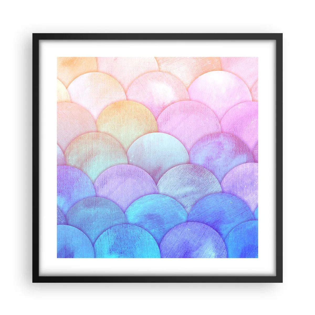 Plagát v čiernom ráme - Perleťová šupina - 50x50 cm