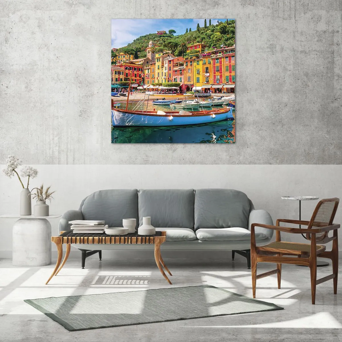 Obraz na skle - Talianske dopoludnie - 60x60 cm