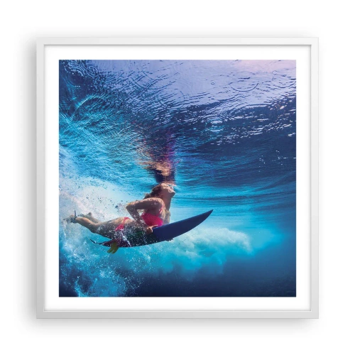 Plagát v bielom ráme - Hĺbka radosti - 60x60 cm