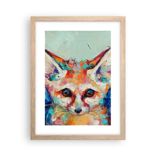 Plagát v ráme zo svetlého duba - Ste na mňa pripravení? - 30x40 cm