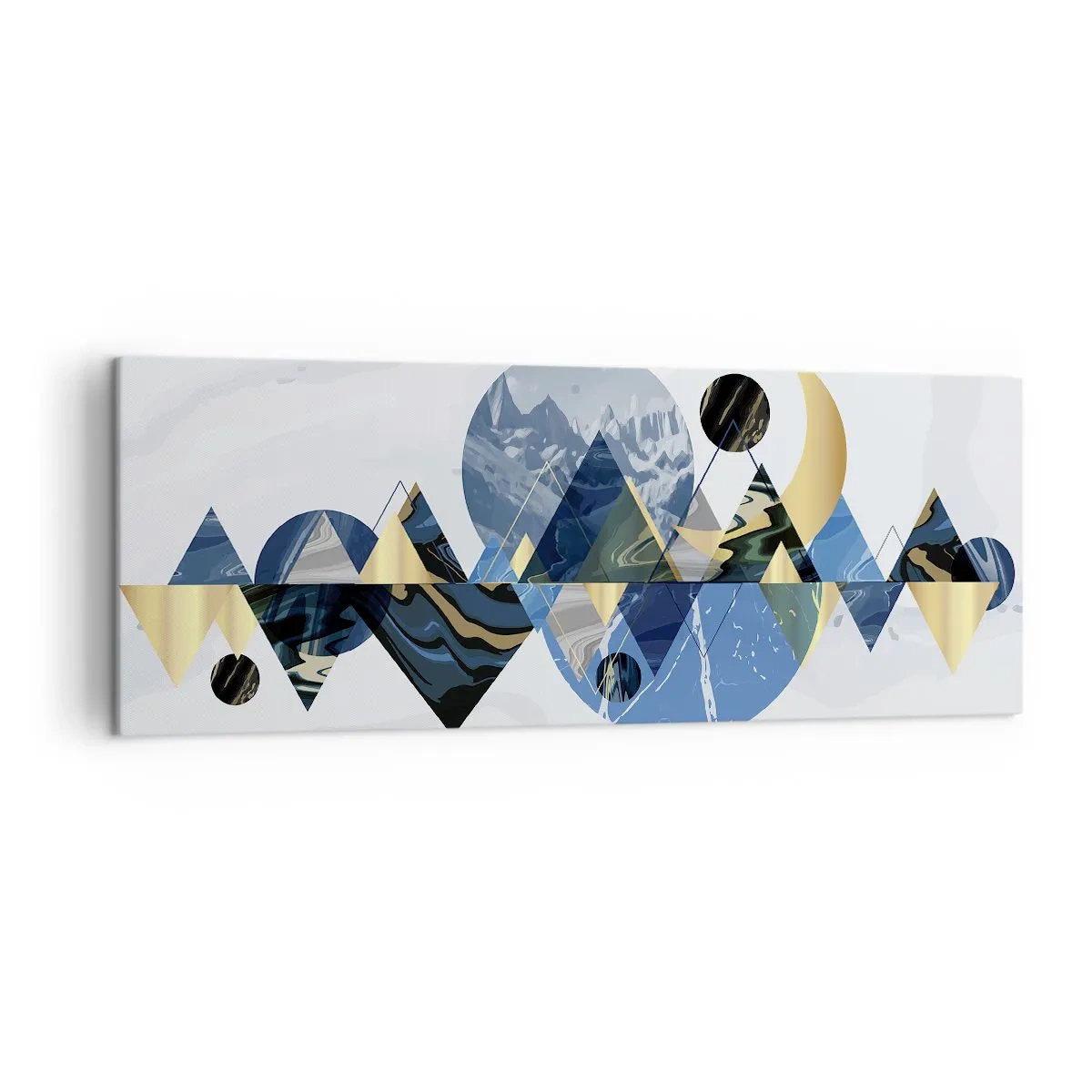 Obraz na plátne - Geometrická krajina - 140x50 cm