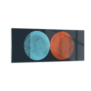 Obraz na skle - Iba geometria? - 100x40 cm