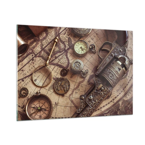 Obraz na skle - Dobrodružstvo volá - 100x70 cm