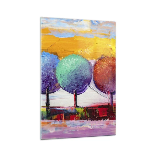 Obraz na skle - Do tretice všetko dobré - 70x100 cm