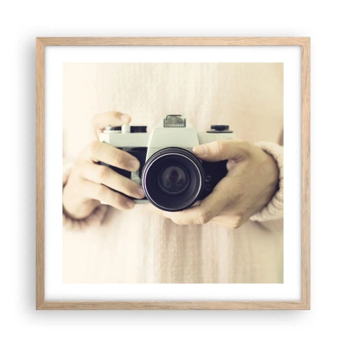 Plagát v ráme zo svetlého duba - Pre viac informácií… - 50x50 cm