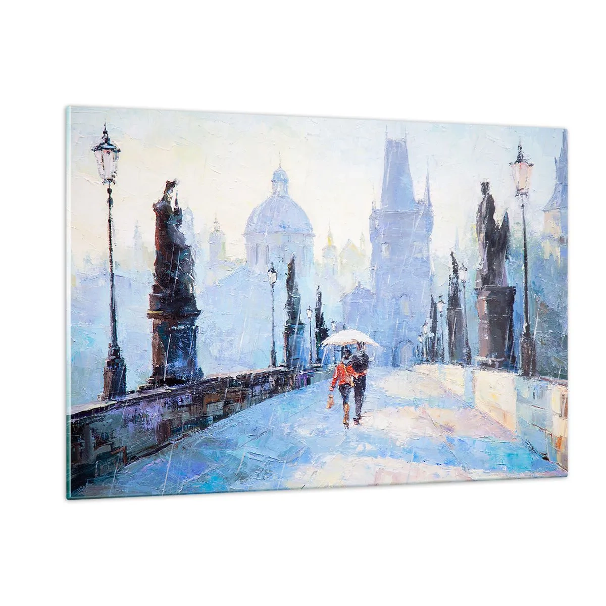 Obraz na skle - Nás musel očariť dážď - 120x80 cm