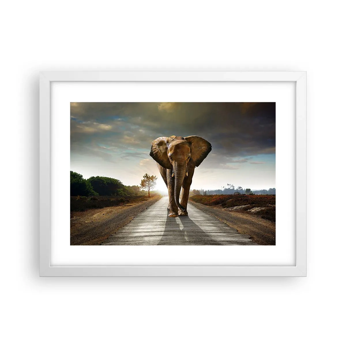 Plagát v bielom ráme - A vôbec nie v sklade porcelánu - 40x30 cm