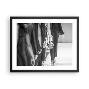 Plagát v čiernom ráme - Štýlový sprievod - 50x40 cm