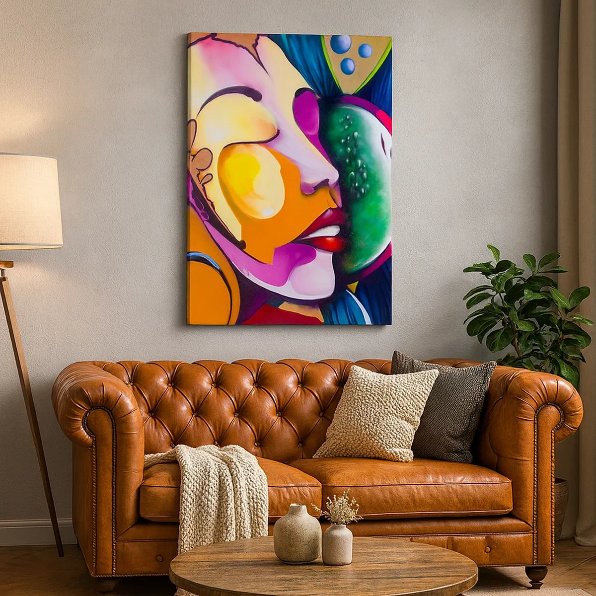 Obraz na plátne - Dotknúť sa farbou - 50x70 cm